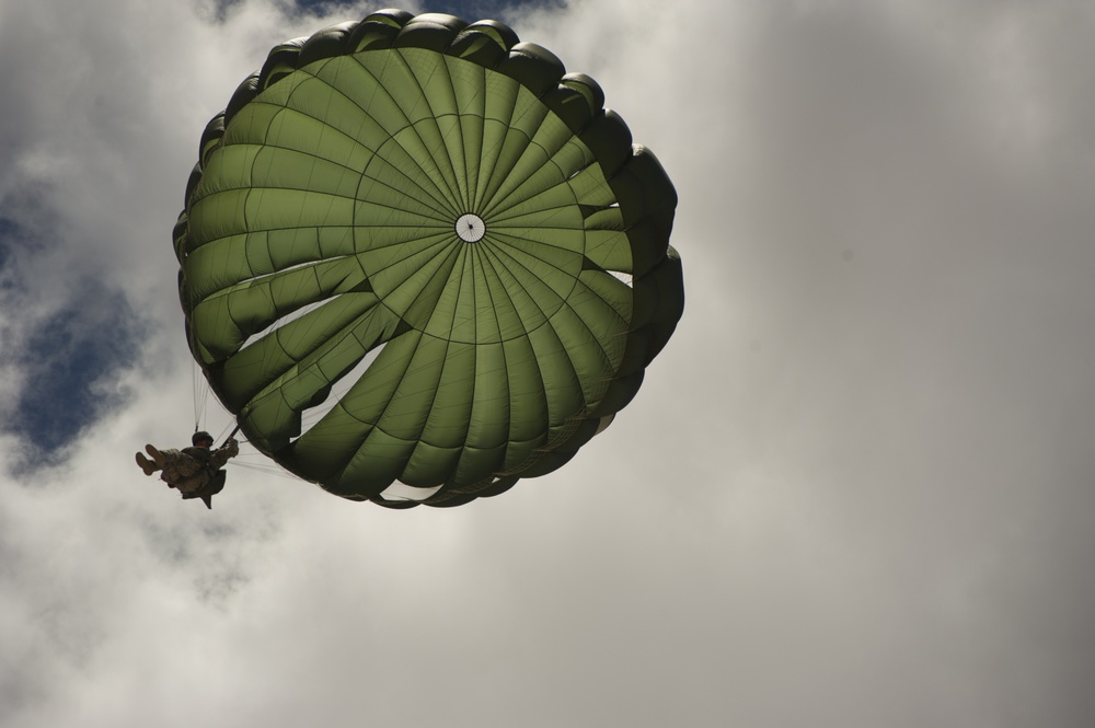 197th Special Troops Company (Airborne) training