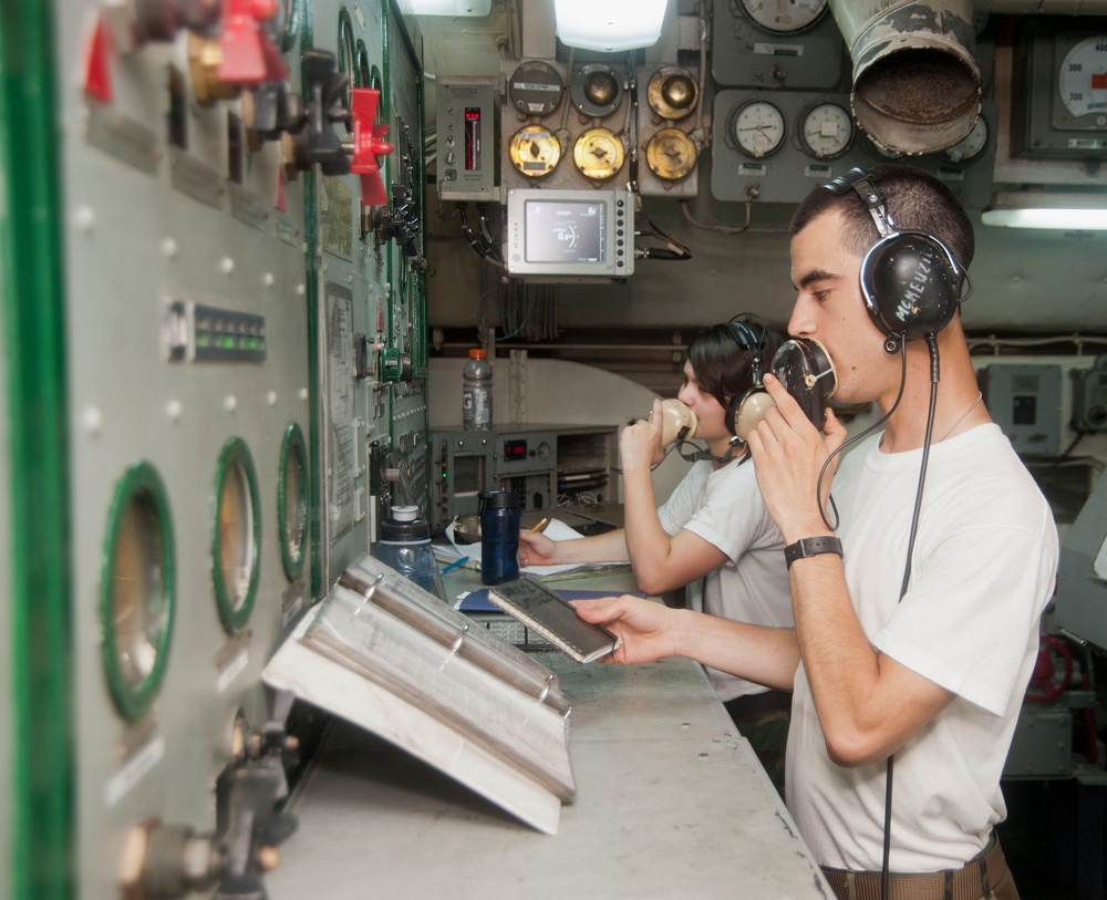 Monitoring communications, catapult operations