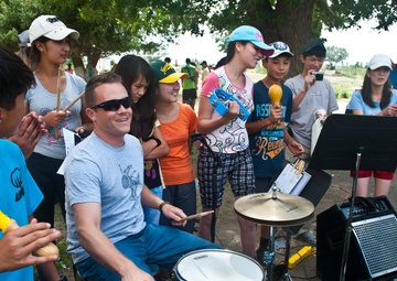 Vector rocks summer camp for kids