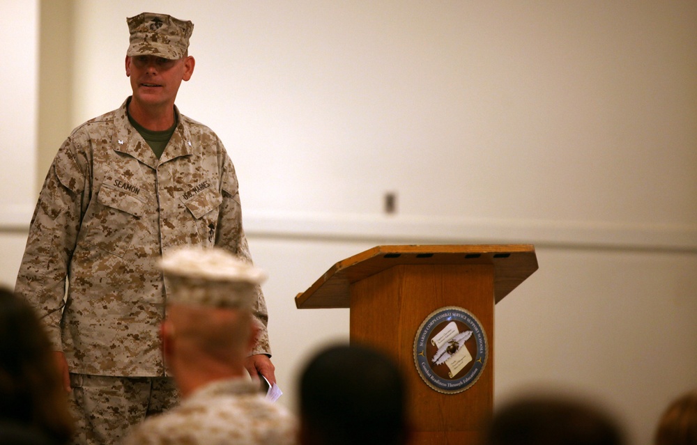 Lt. Col. Timothy B. Seamon reflects on his time at MCCSSS