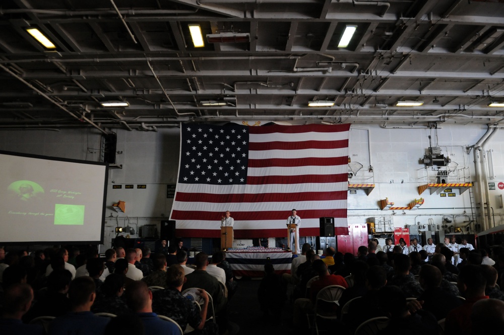 USS George Washington's 20-year commissioning anniversary