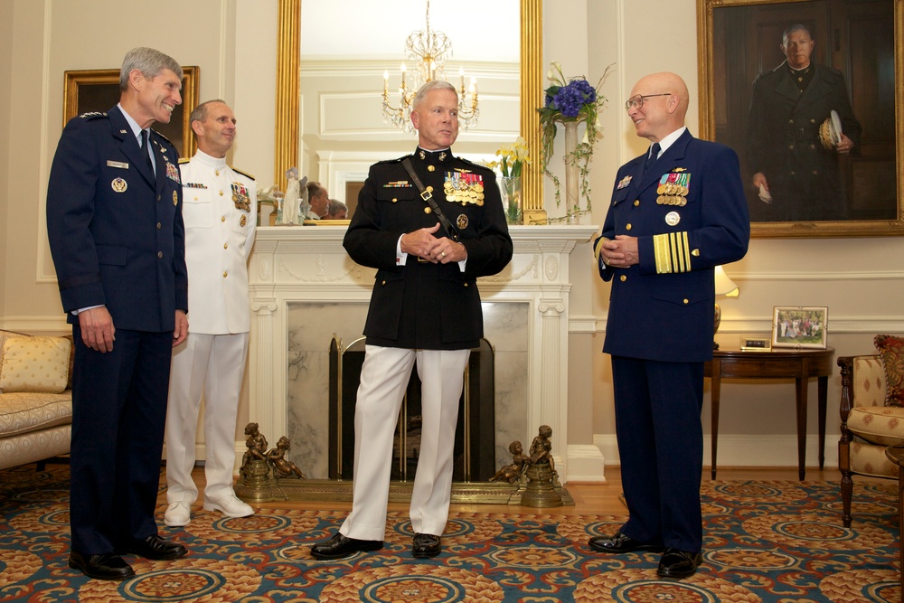 Evening parade at Marine Barracks