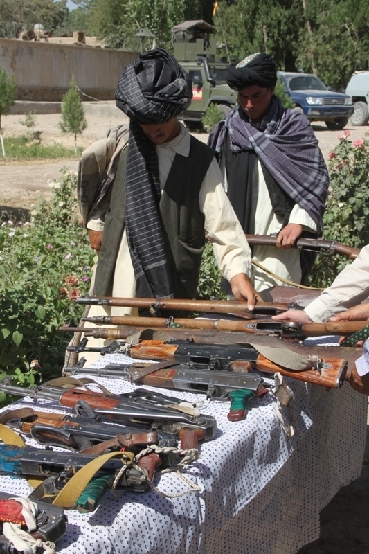 Weapon turn-in ceremony