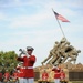 Sunset parade at Marine Corps War Memorial