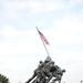 Sunset parade at Marine Corps War Memorial