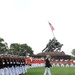 Sunset parade at Marine Corps War Memorial