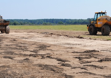 Construction work starts off base for taxiway extension
