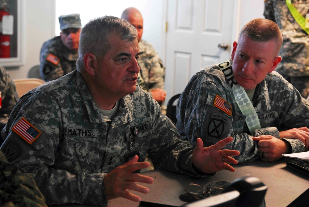 MG Mathis visits Indiana training
