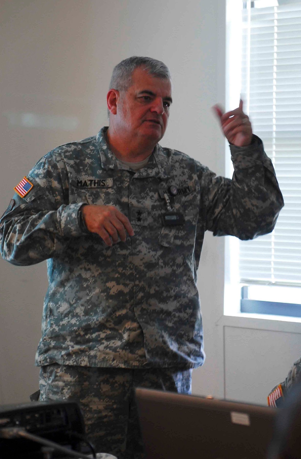 MG Mathis visits Indiana training