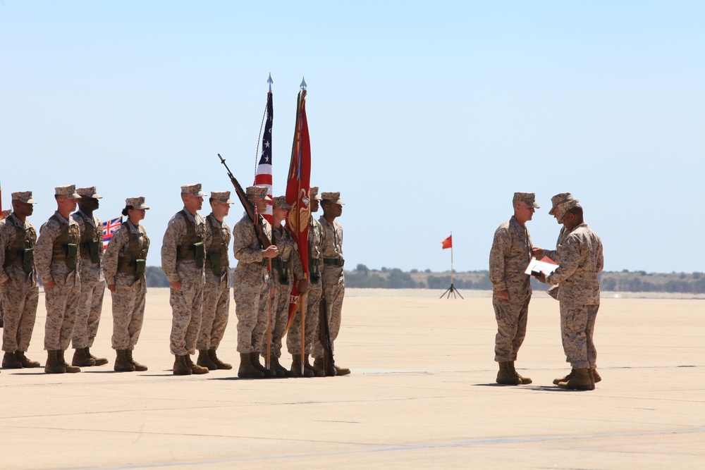 Change of Command Ceremony on Marine Corps Air Station Miramar