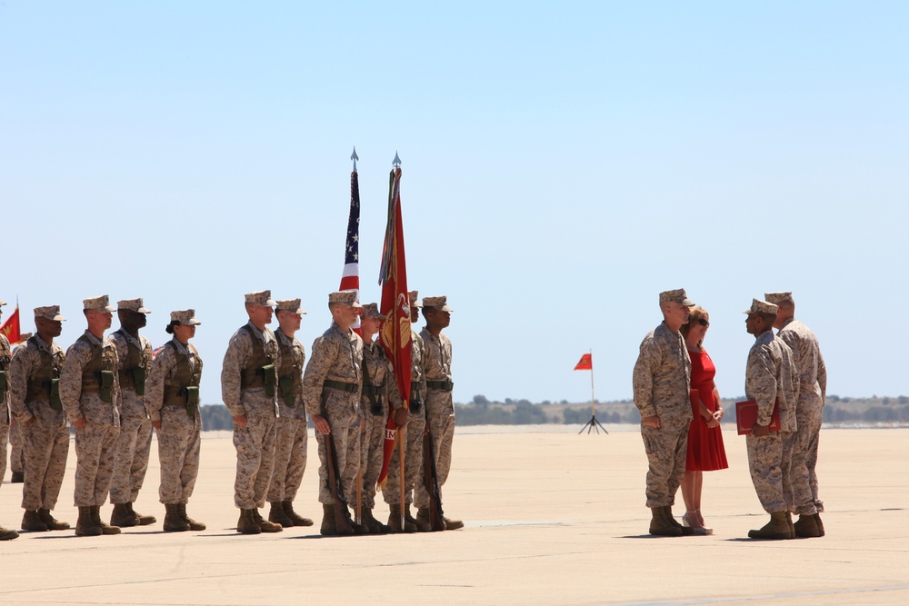 Change of Command Ceremony on Marine Corps Air Station Miramar