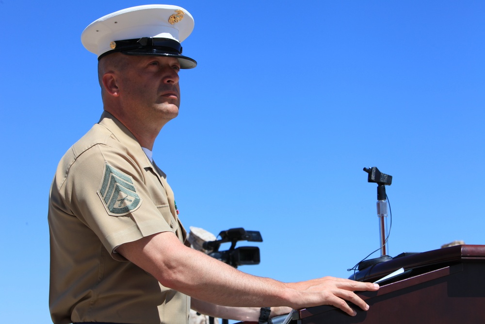 Change of Command Ceremony on Marine Corps Air Station Miramar