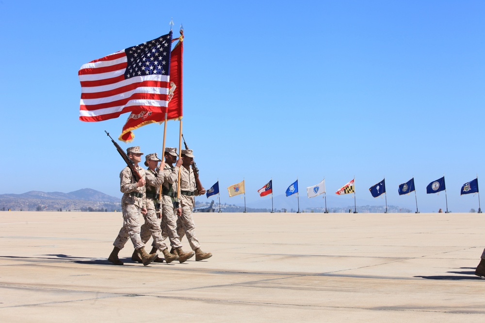 Change of Command Ceremony on Marine Corps Air Station Miramar