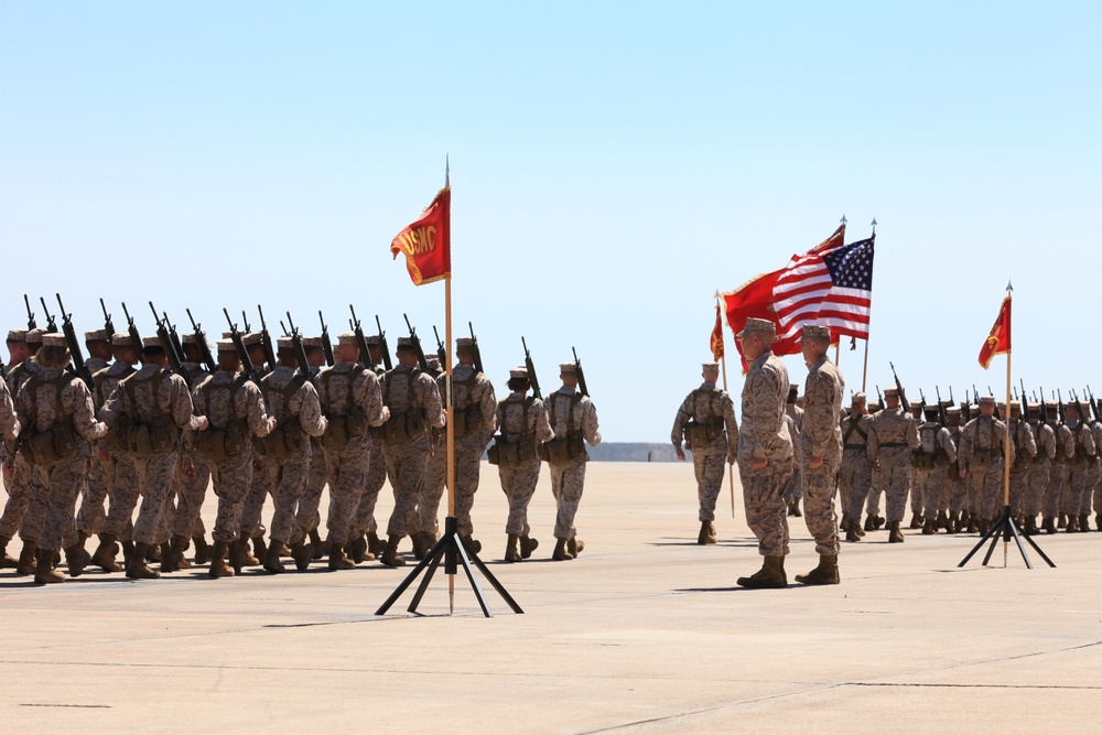 Change of Command Ceremony on Marine Corps Air Station Miramar