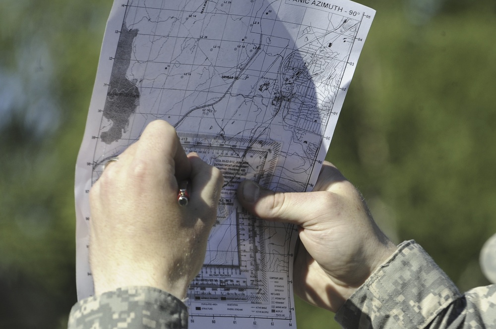 4th Quartermaster Detachment (Airborne) Land Navigation Training