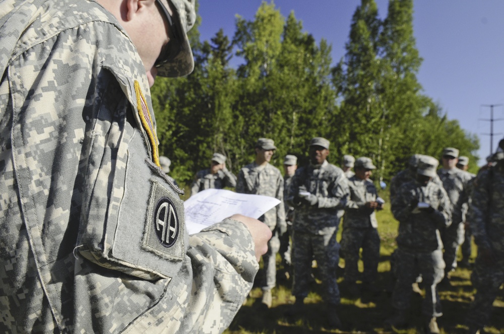 4th Quartermaster Detachment (Airborne) Land Navigation Training