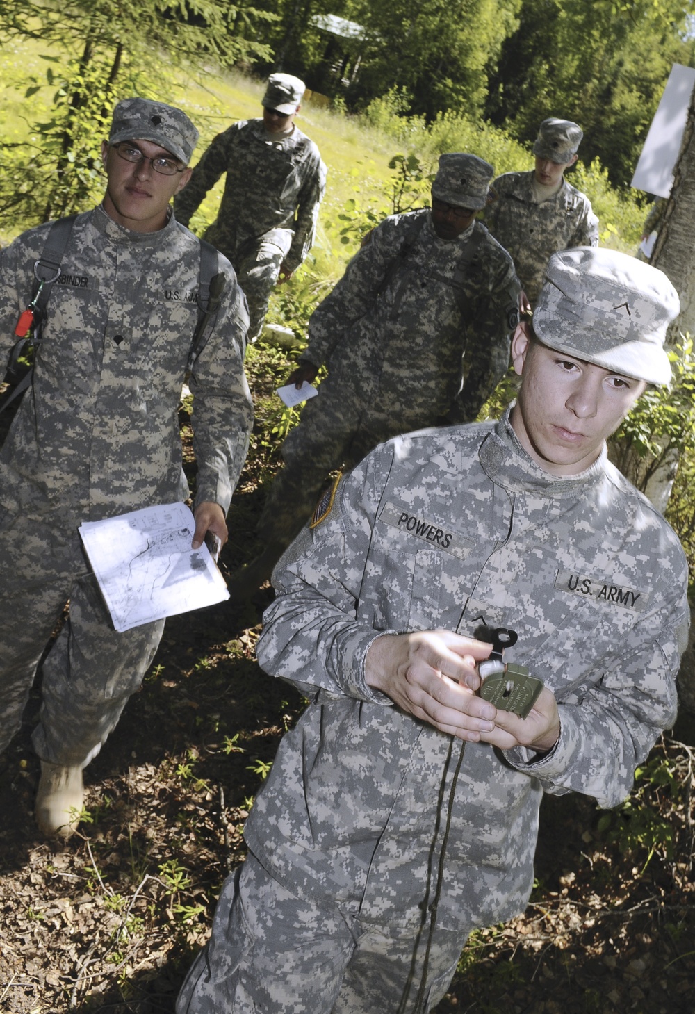 4th Quartermaster Detachment (Airborne) Land Navigation Training