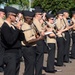 NAVEUR Band rehearses at Scottish Military Barracks