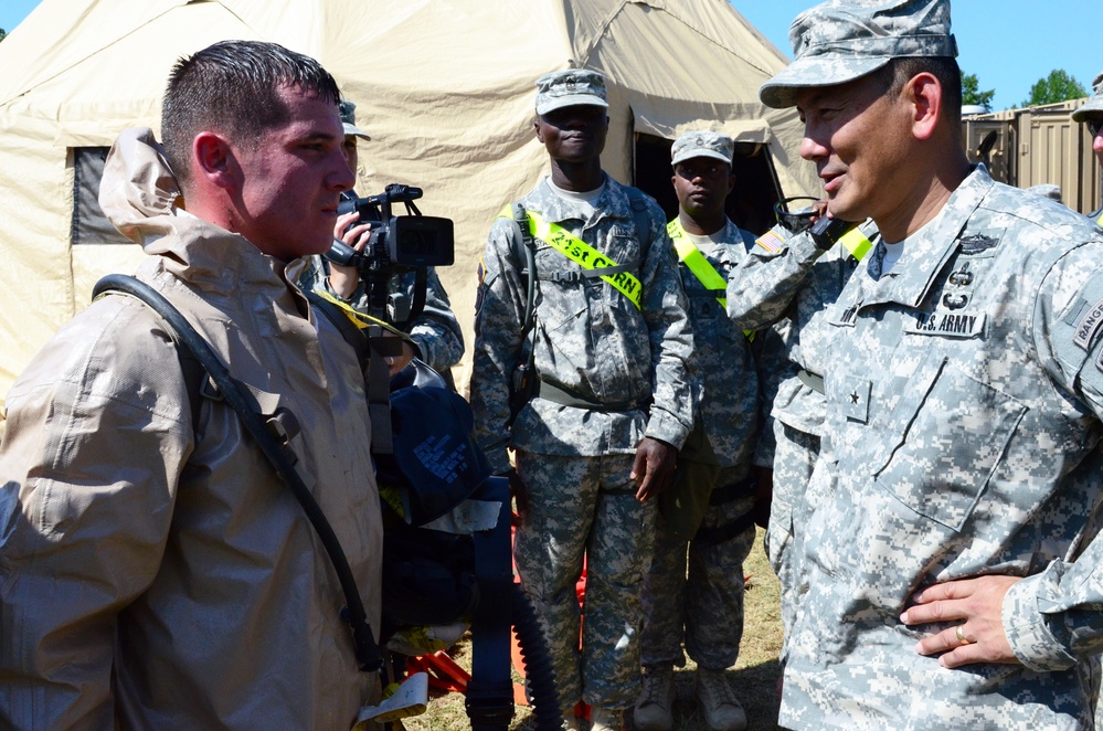 Brig. Gen. Chinn visits Vibrant Response 13