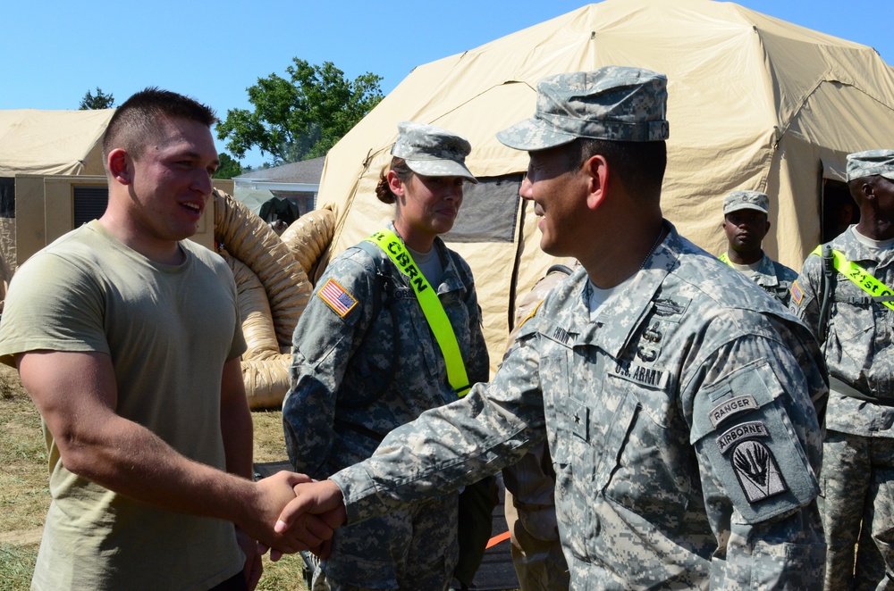 Brig. Gen. Chinn visits Vibrant Response 13