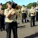 NAVEUR Band rehearses at Scottish Military Barracks