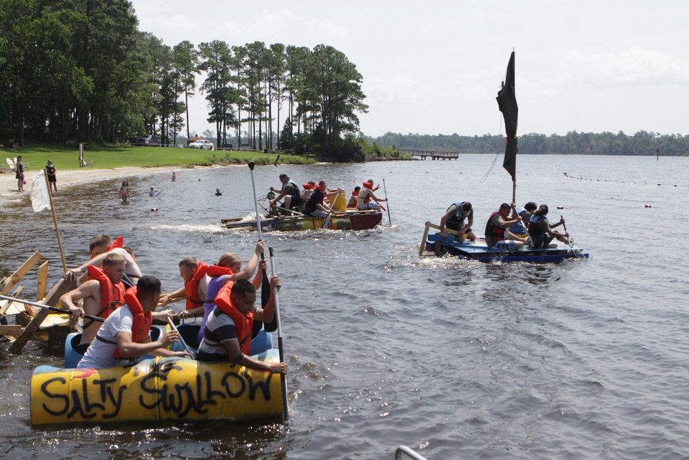 H&amp;HS conquers water with make-shift boat regatta