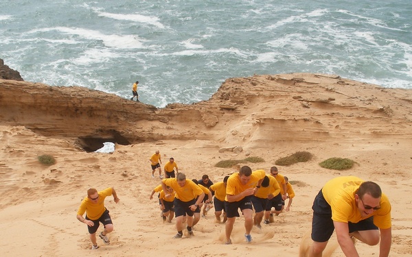 10 and 6 Mile Runs and PT 6 Days a Week Sculpts NMCB 3 Into a Command Leading The Culture of Fitness