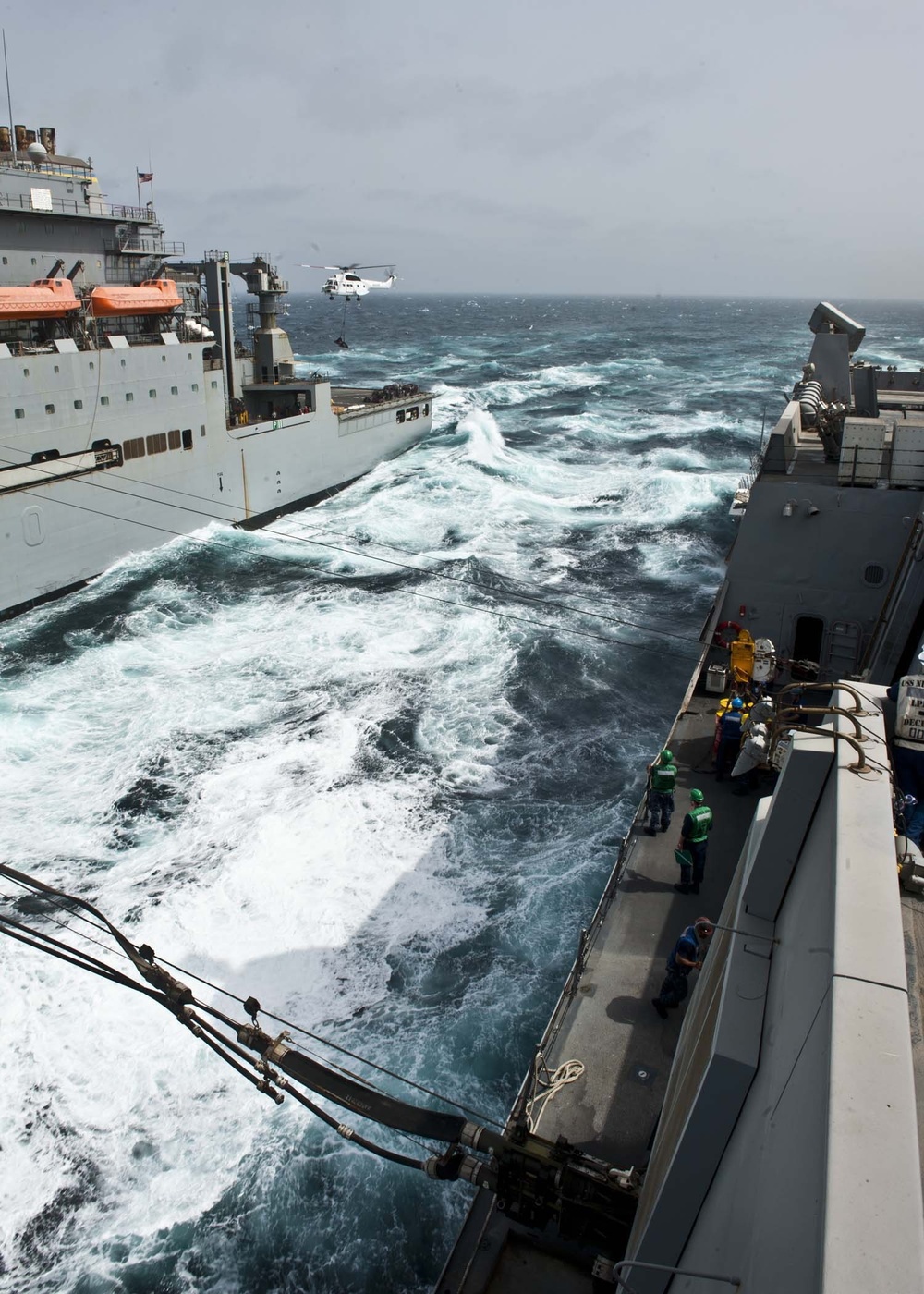 Resupply at sea