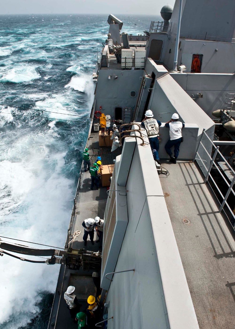 Resupply at sea