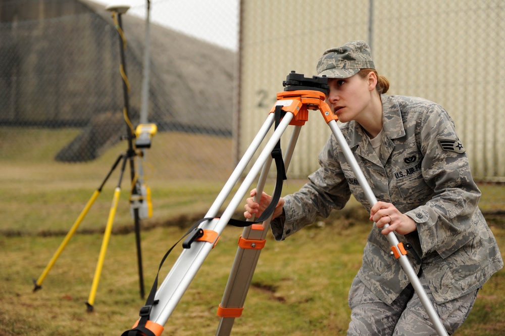 Airmen conduct civil engineering action