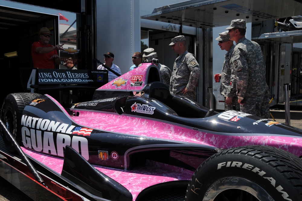 National Guard gets Indy Car experience