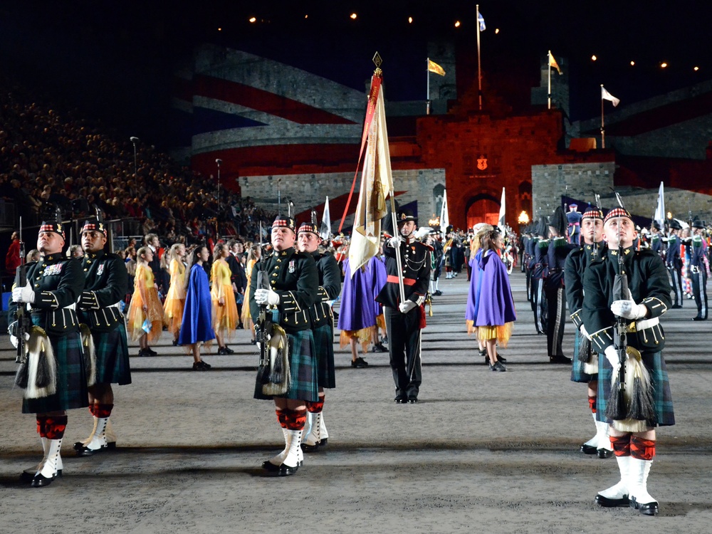 NAVEUR sailors play in opening night of Edinburgh Tattoo