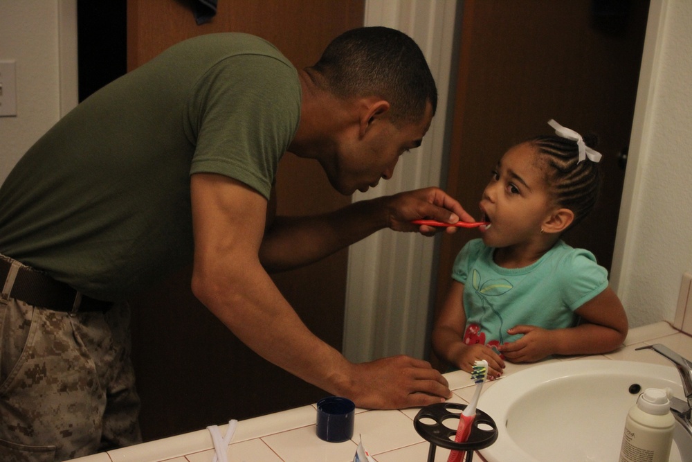 Marine single father takes on another challenge