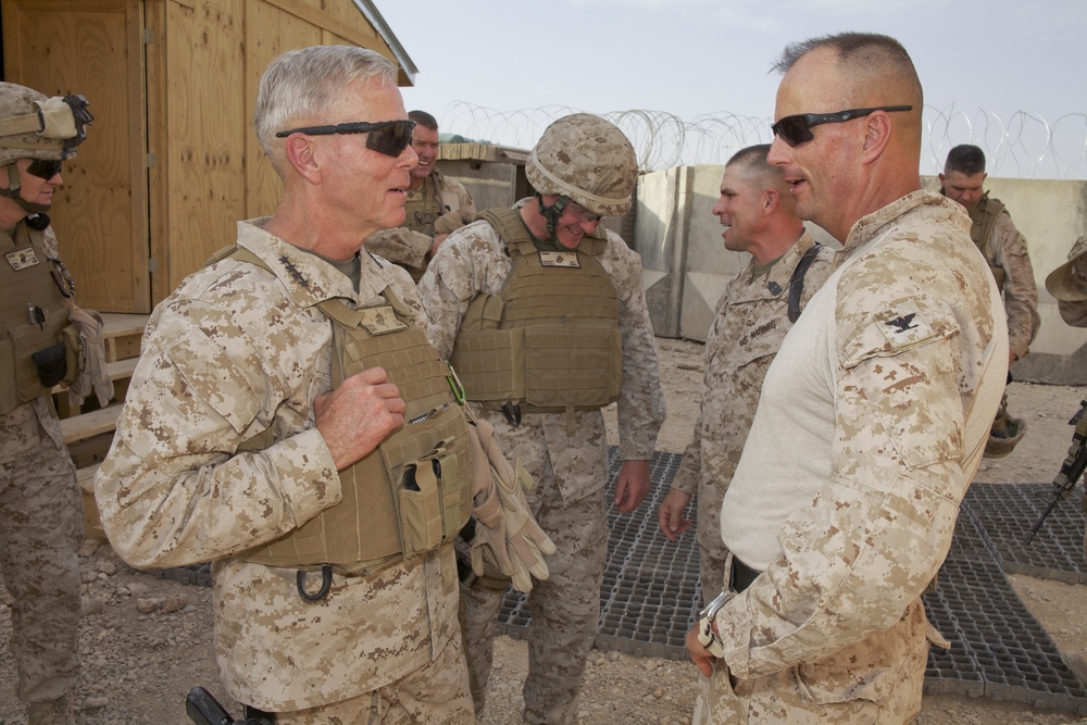 Gen. James F. Amos visits Marines