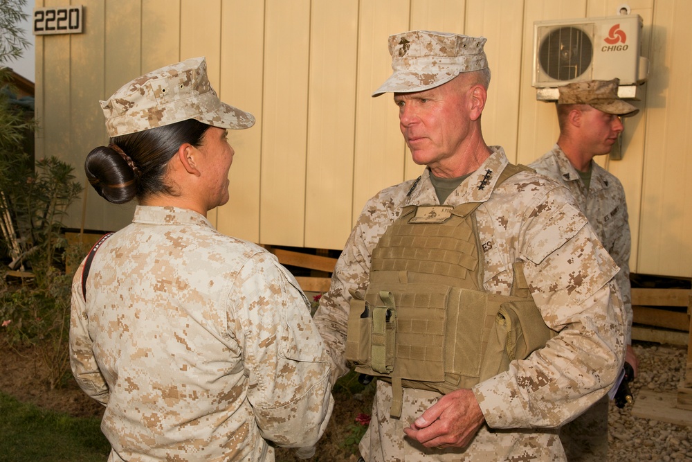 Gen. James F. Amos visits Marines