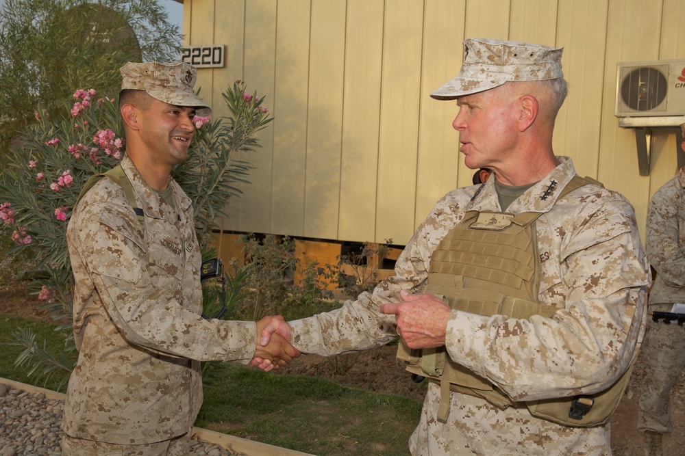 Gen. James F. Amos visits Marines