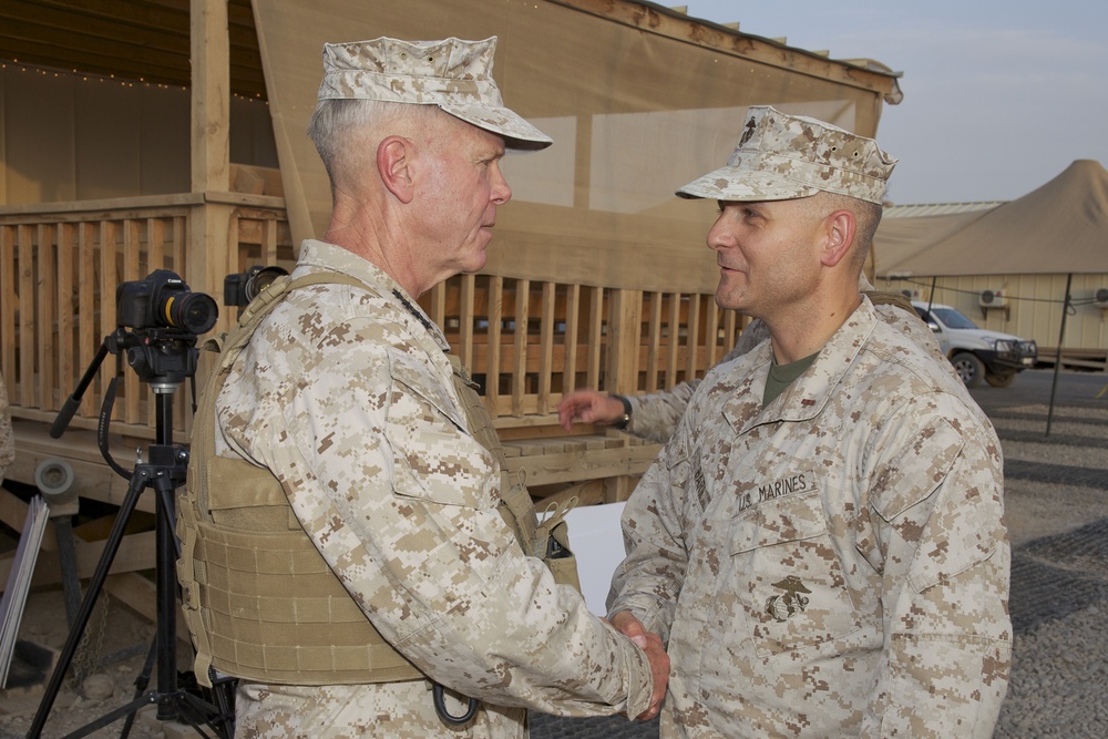 Gen. James F. Amos visits Marines