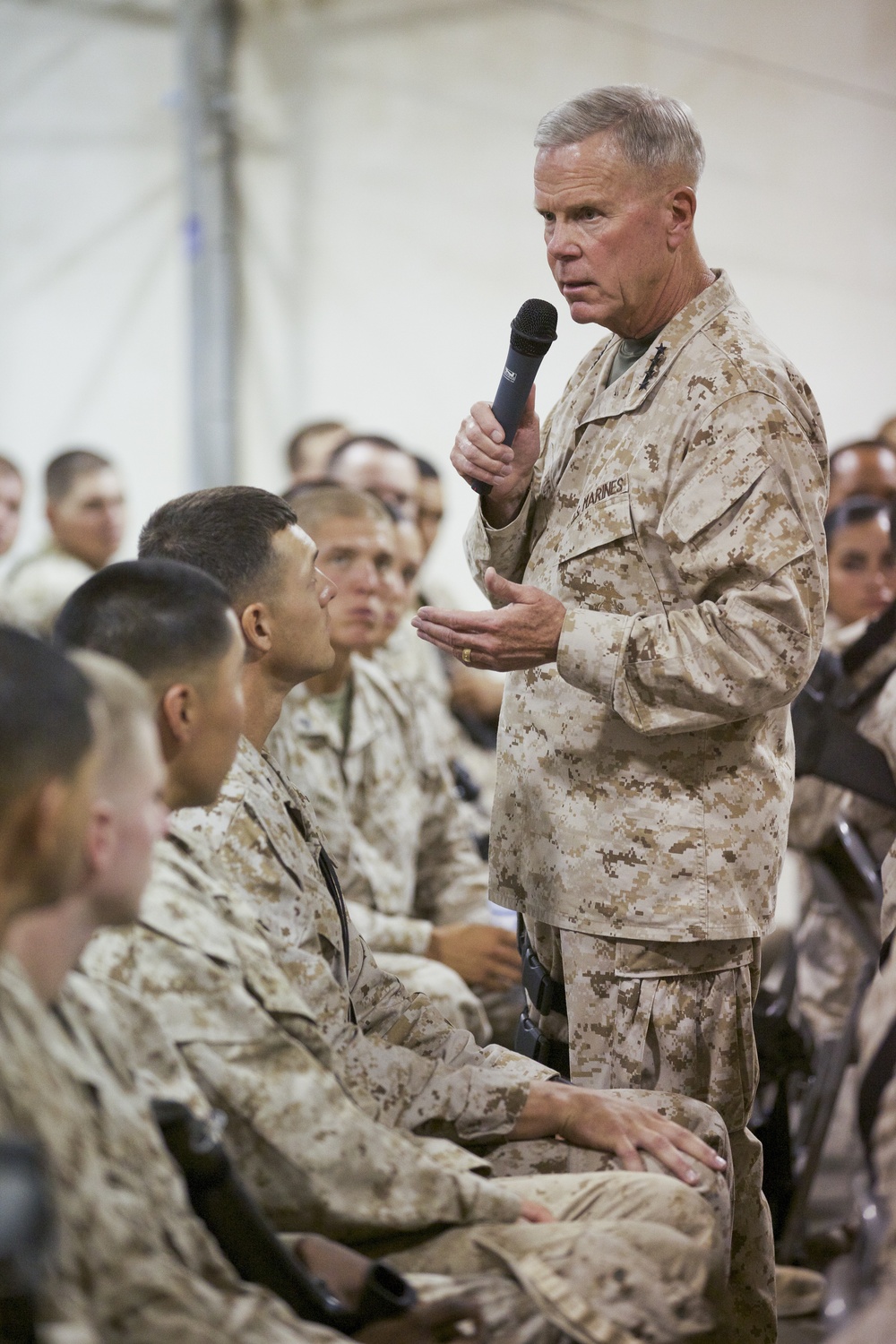 Gen. James F. Amos visits Marines