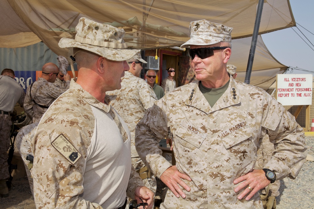 Gen. James F. Amos visits Marines