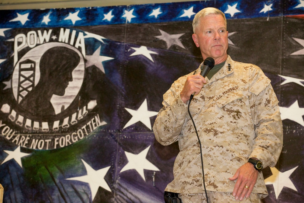 Gen. James F. Amos visits Marines