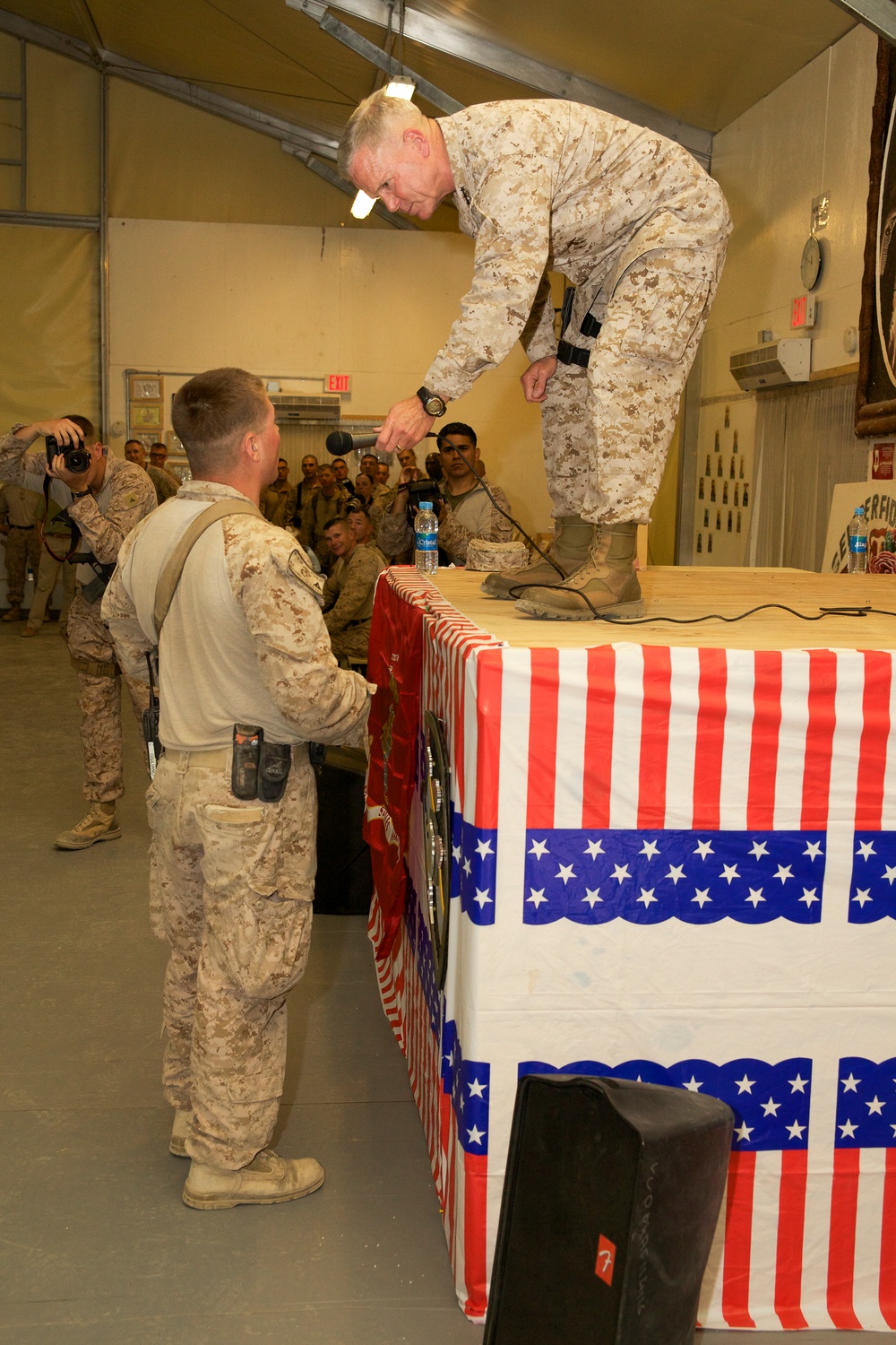 Gen. James F. Amos visits Marines