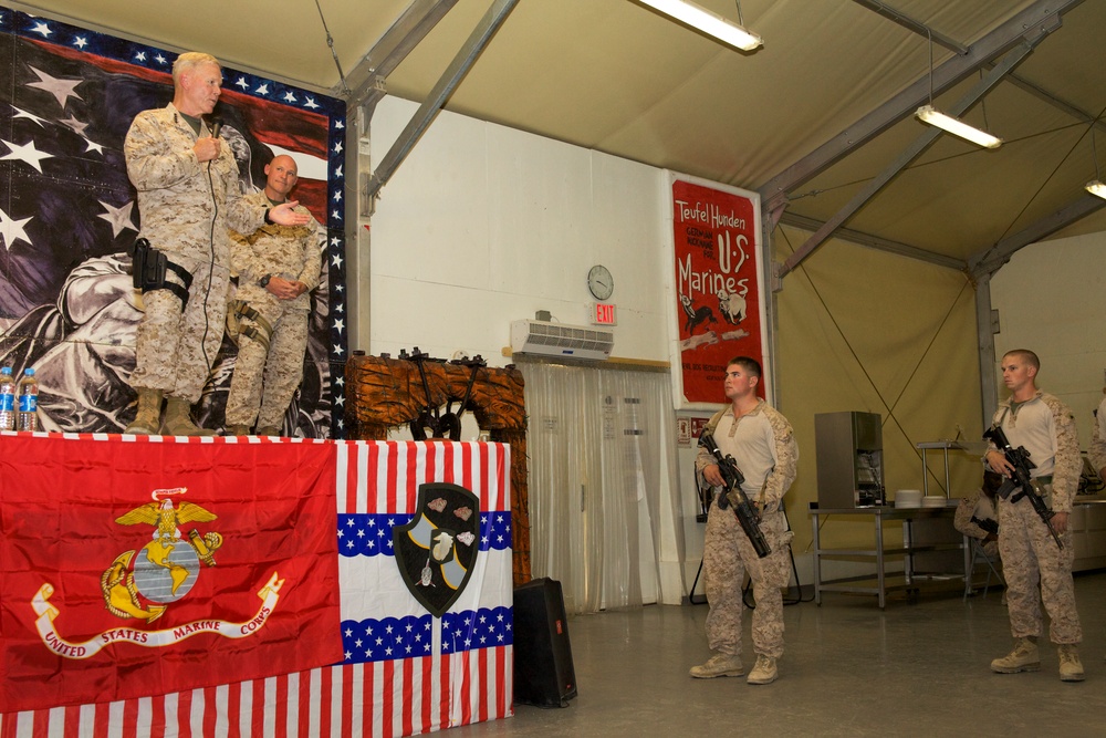 Gen. James F. Amos visits Marines