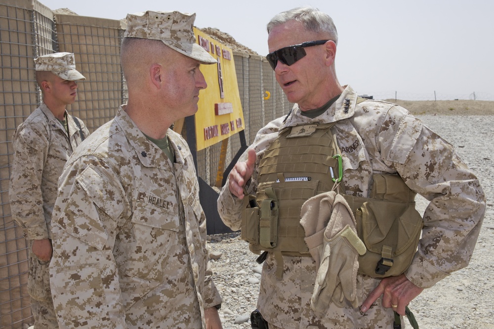 Gen. James F. Amos visits Marines