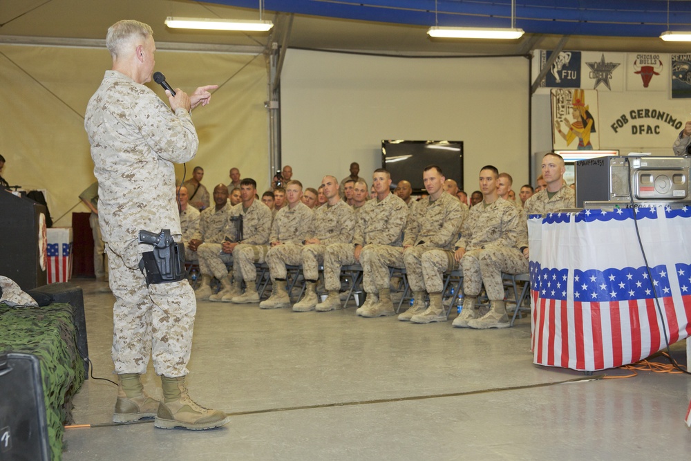 Gen. James F. Amos visits Marines