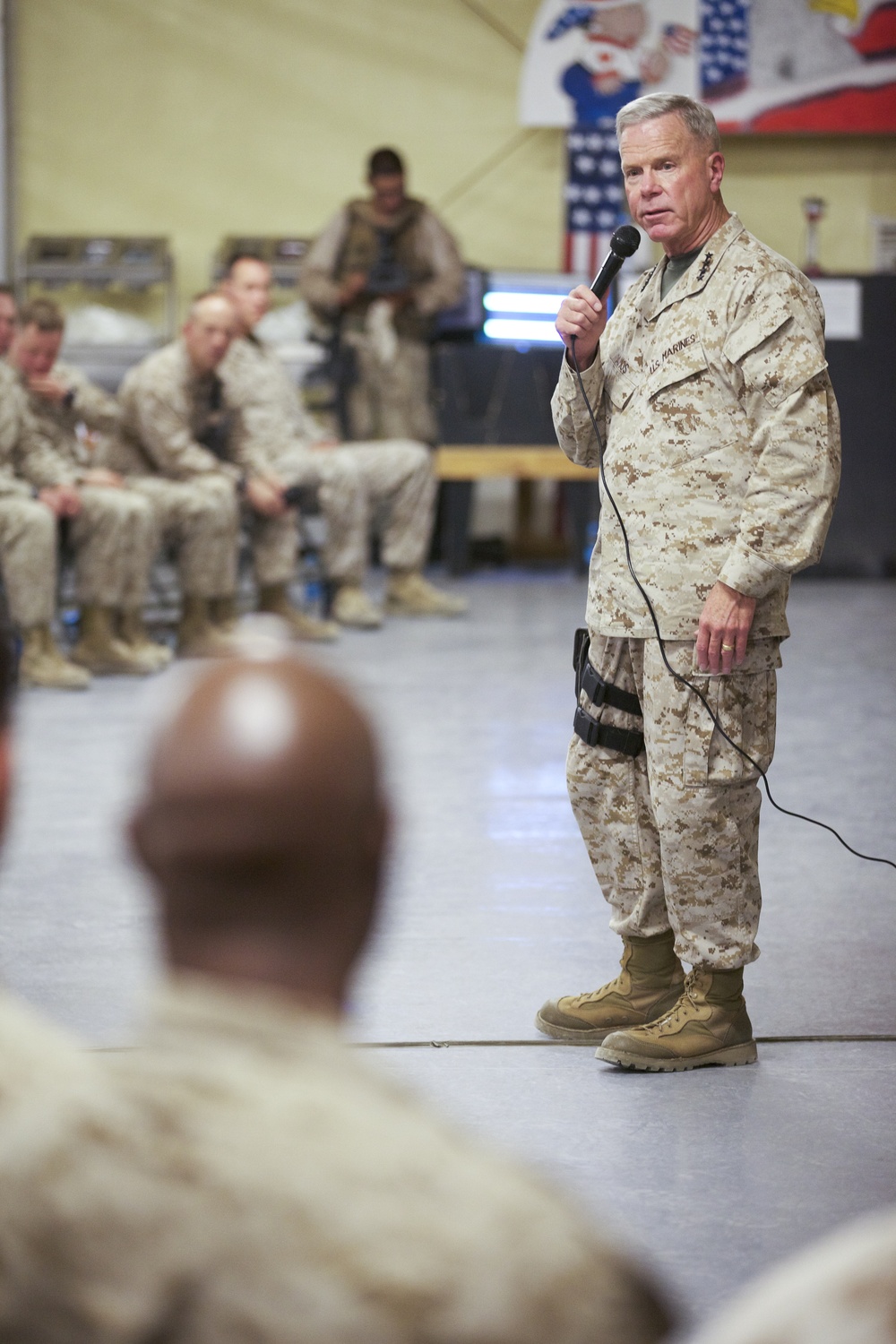 Gen. James F. Amos visits Marines