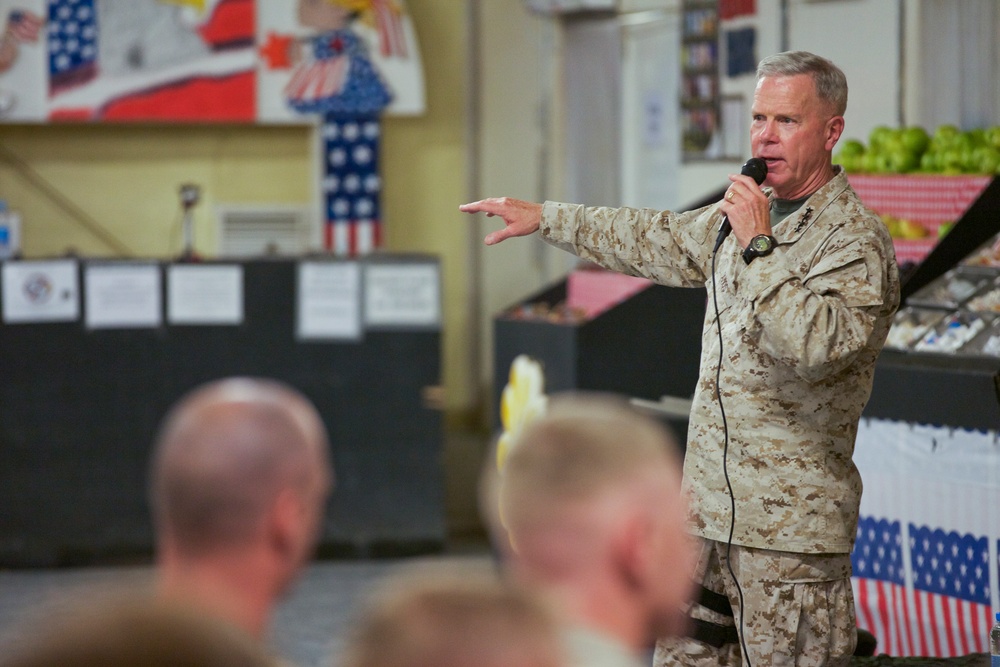 Gen. James F. Amos visits Marines