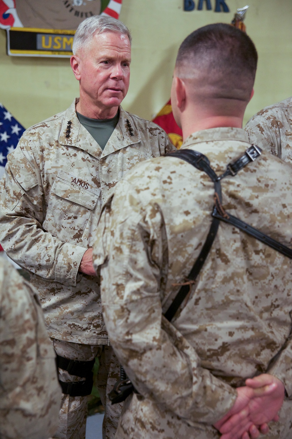 Gen. James F. Amos visits Marines