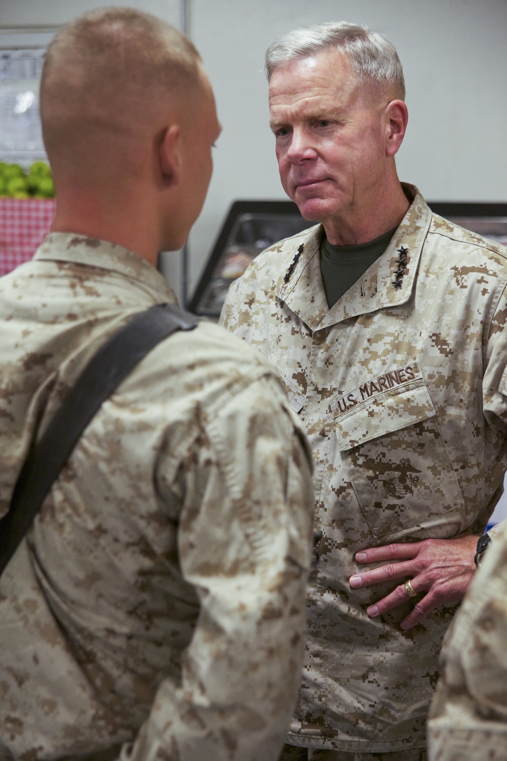 Gen. James F. Amos visits Marines