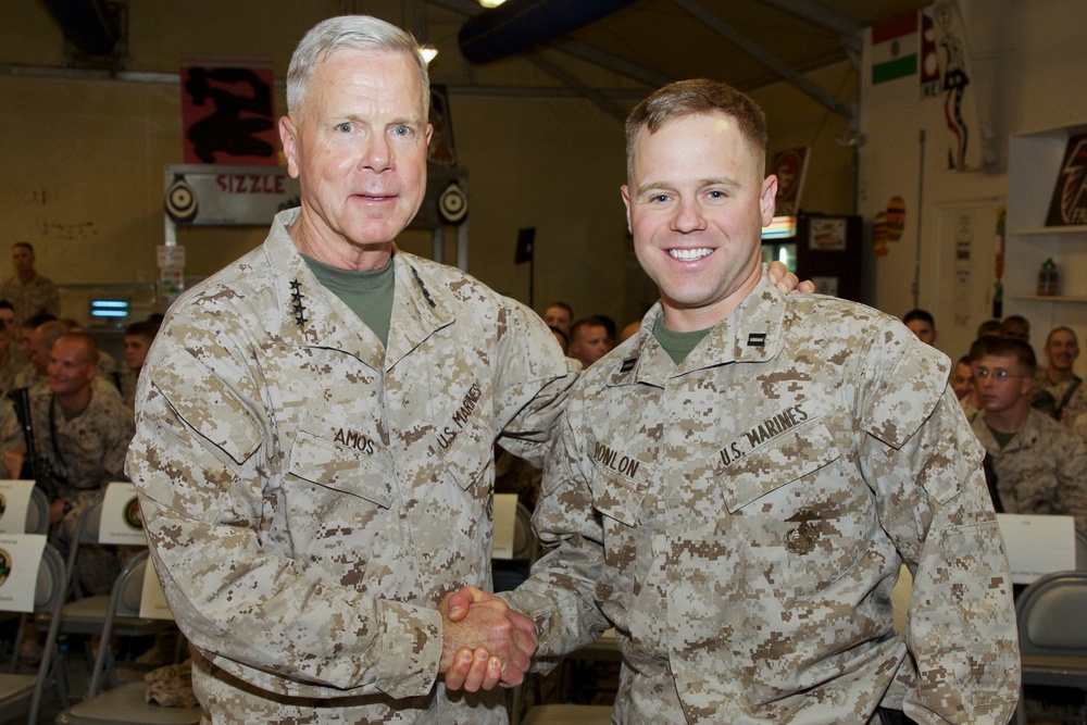 Gen. James F. Amos visits Marines