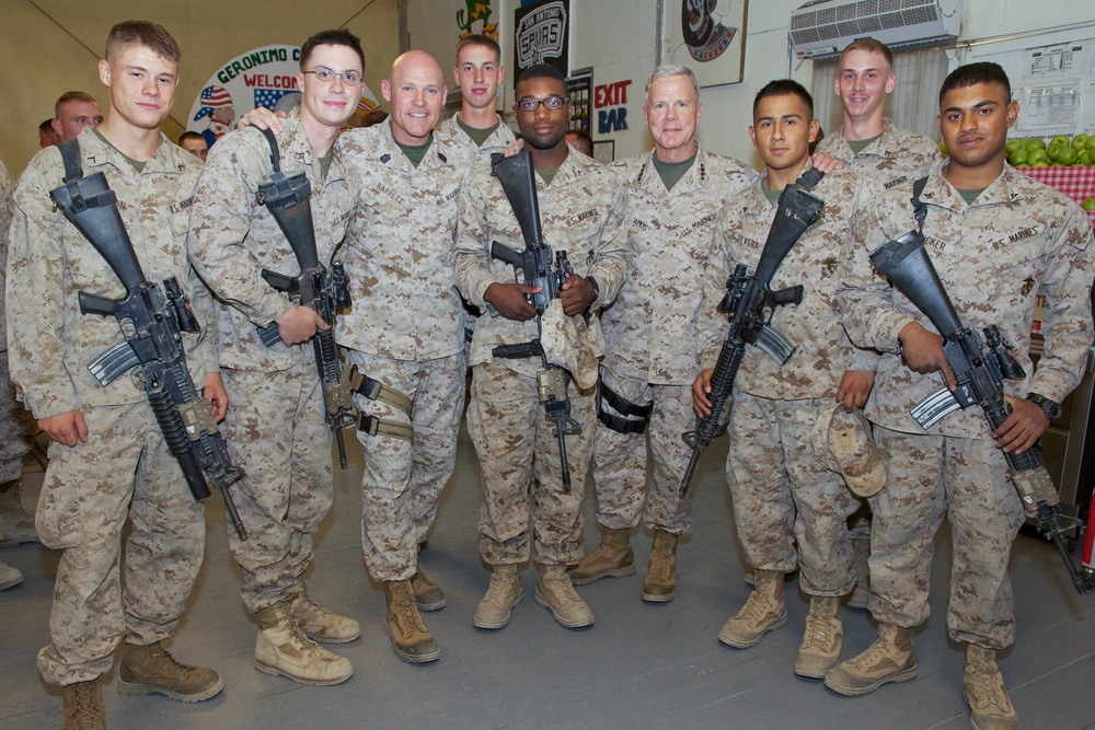 Gen. James F. Amos visits Marines